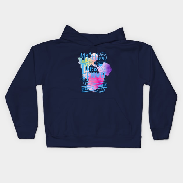 Mother Beautiful & Unique Kids Hoodie by Dot68Dreamz